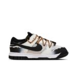 [Custom End Star] Air Dunk Jumbo Skateboard Shoes Unisex Gradient Graffiti Black/White - Image 3