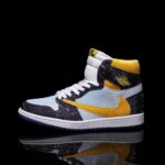 [Custom Purple Gold - Full Diamond] Air Jordan High - Top Skateboarding Shoes Unisex - Image 7
