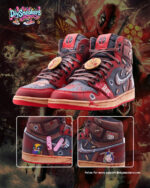 [Customized Deadpool] Air Jordan 1 High Top Shoes Hand-drawn Unisex - Image 9