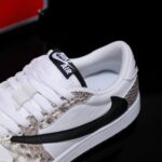 [Custom Natural-Colored Python Pattern] Air Jordan 1 Low - Top Skateboarding Shoes Unisex - Image 5