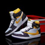 [Custom Purple Gold - Full Diamond] Air Jordan High - Top Skateboarding Shoes Unisex - Image 2