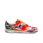 [Custom Drippy Sense] Court Vision 1 Skateboard Shoes Unisex Red/Black/Yellow - Image 4