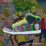 [Custom Rick and Morty] SB Dunk High Top Unisex Skateboarding Shoes