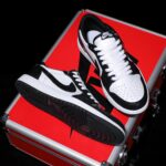 [Custom Black and White - Cowhide Leather Openwork Style] Air Jordan Low - Top Skateboarding Shoes Unisex - Image 8