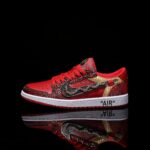 [Custom Embroidery - Full Diamond Swoosh] Air Jordan Low - Top Skateboarding Shoes Unisex - Image 6