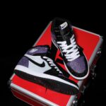 [Custom Blackish Purple - Full Diamond] Air Jordan High - Top Skateboarding Shoes Unisex - Image 9