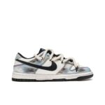 [Custom Poetic Street Narratives] Dunk Skateboarding Shoes Unisex Graffiti Blue/Gray - Image 3