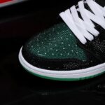 [Custom Green Toe - Full Diamond] Air Jordan High - Top Skateboarding Shoes Unisex - Image 6