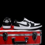 [Custom Black and White - Cowhide Leather Openwork Style] Air Jordan Low - Top Skateboarding Shoes Unisex - Image 7