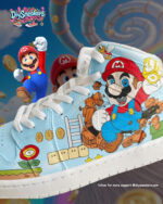 [Custom Mario - Funny Trip] Air Jordan 1 High Top Unisex Skateboarding Shoes - Image 4