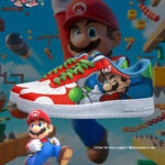 [Custom Mario & Princess Peach] Air Force 1 Skateboarding Shoes Unisex Low-top
