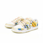 [Custom TeamNine-Freedream] Dunk Low Skateboard Shoes Unisex Graffiti - Image 2