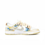 [Custom TeamNine-Freedream] Dunk Low Skateboard Shoes Unisex Graffiti - Image 3