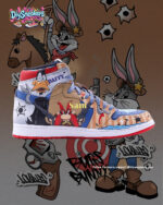 [Custom TuneSquad] Air Jordan 1 High Top Unisex Skateboarding Shoes - Image 11