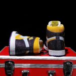 [Custom Purple Gold - Full Diamond] Air Jordan High - Top Skateboarding Shoes Unisex - Image 6