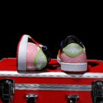 [Custom Rainbow Patchwork - Python Pattern] Air Jordan Low - Top Skateboarding Shoes Unisex - Image 8