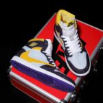 [Custom Purple Gold - Full Diamond] Air Jordan High - Top Skateboarding Shoes Unisex - Image 4