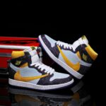 [Custom Purple Gold - Full Diamond] Air Jordan High - Top Skateboarding Shoes Unisex - Image 3
