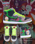 [Custom Rick and Morty] SB Dunk High Top Unisex Skateboarding Shoes - Image 7