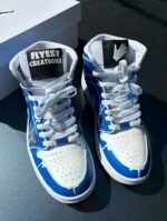 [Custom Power Slap 15] Jordan Air Jordan 1 Mid Unisex Skateboarding Shoes - Image 2
