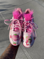 [Customized Strawberry Shortcake] Air Force 1 Shoes Unisex Hand Painted Pink - Image 3