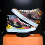 [Custom Gradient, Ink Splash] Blazer 77 Vintage Mid Skateboarding Shoes Unisex - Image 2