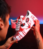 [Custom Joker, Scarlet Portrait] Air Force 1 Skateboarding Shoes Unisex - Image 2