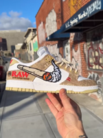 [Customized Pipe] Dunk Low-top Shoes Unisex Brown Couture Sneakers - Image 8